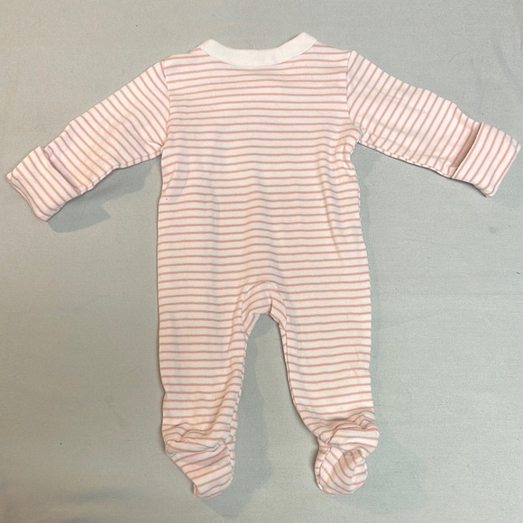 Cozy Newborn Pink Footies with Snap closures - Picture 5 of 5